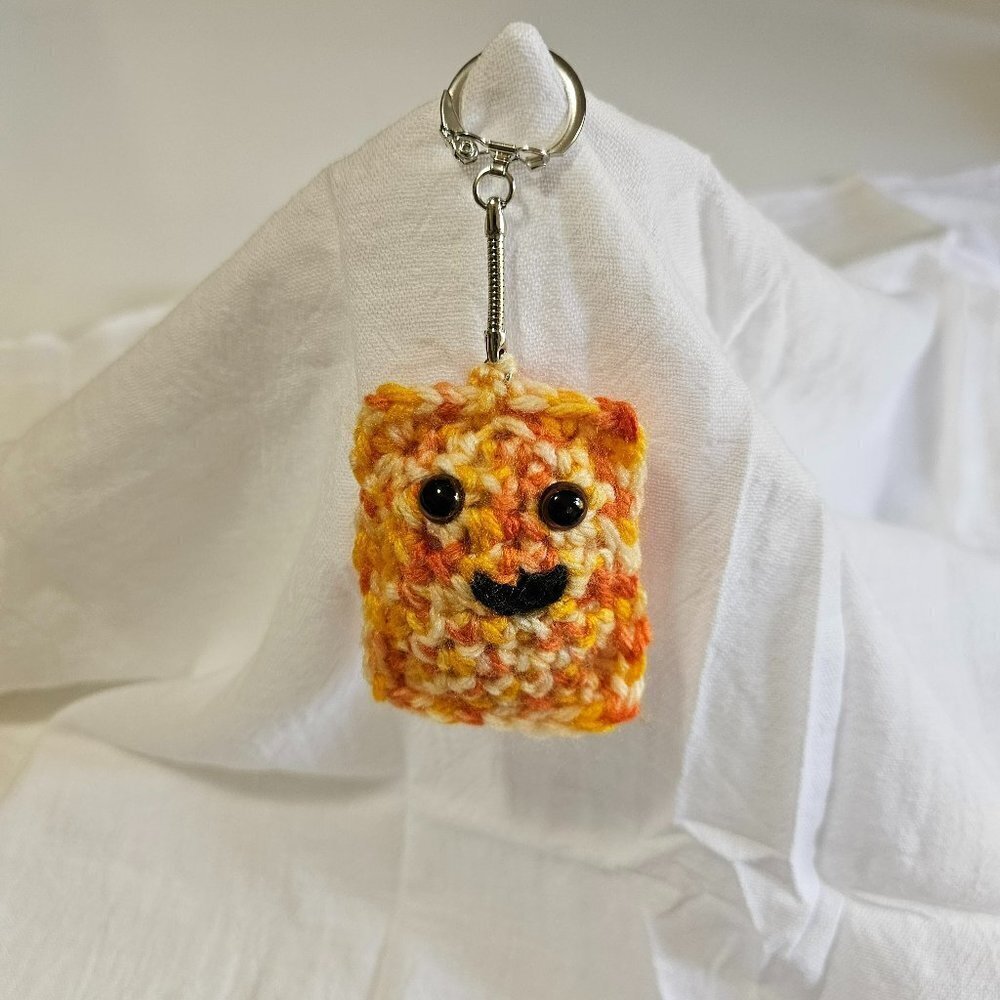 Crochet Toaster Pastry Keychain - Picture 2 of 3